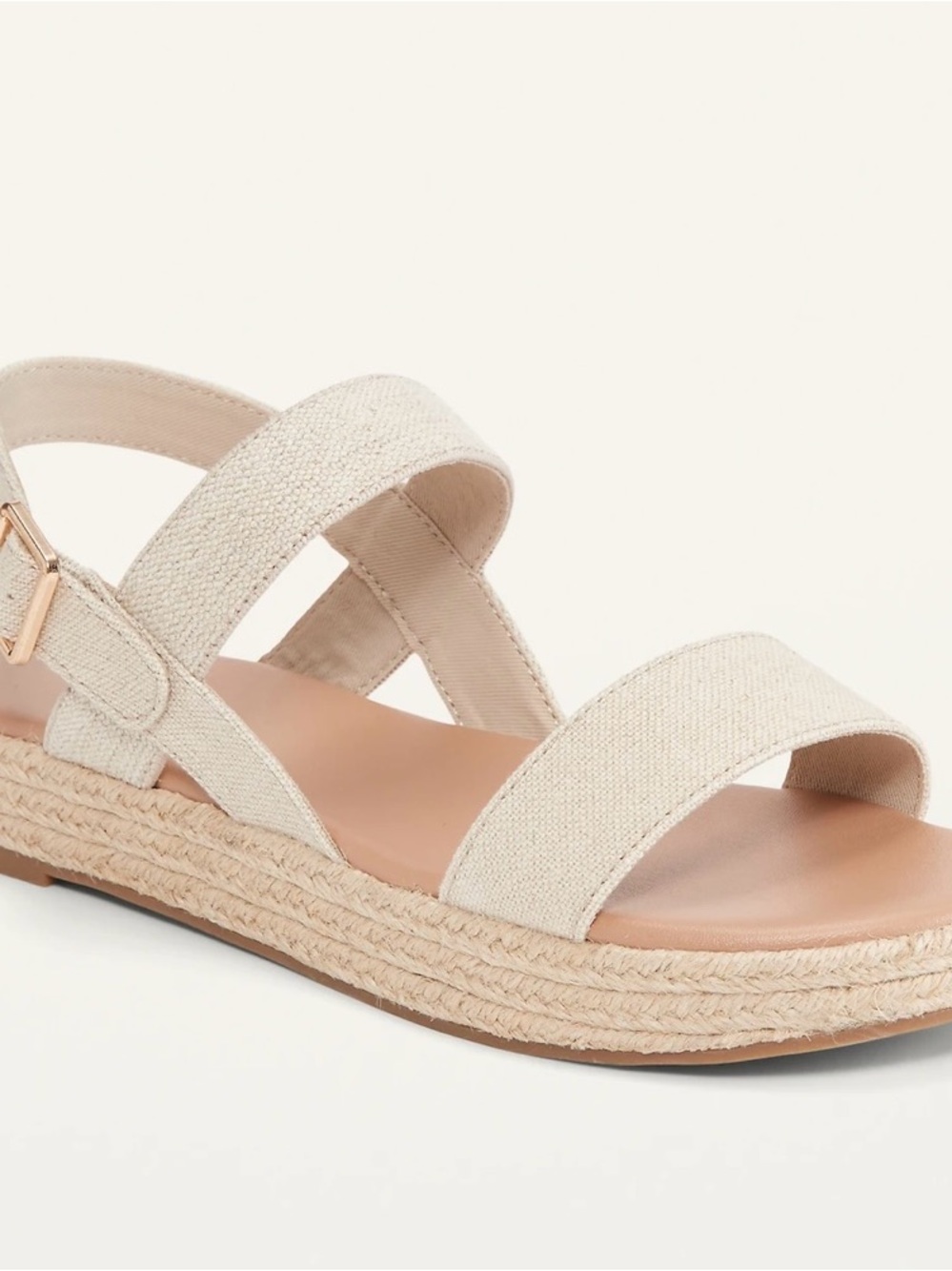 Old Navy Natural Beige Espadrille Sandals